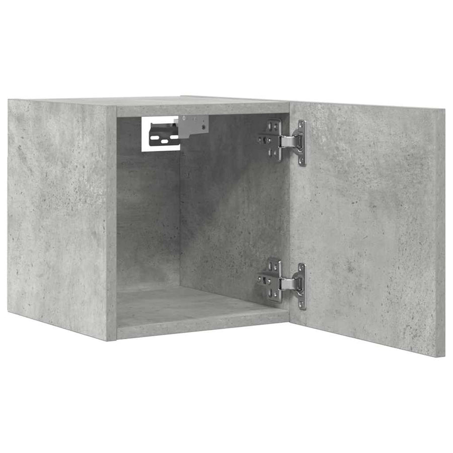 Tv-wandmeubelen 4 st 30,5x30x30 cm betongrijs