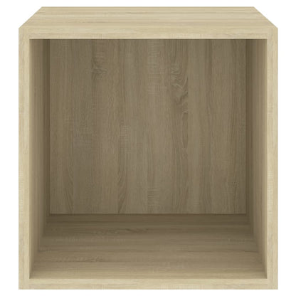 Wandkast 37x37x37 cm bewerkt hout sonoma eikenkleurig