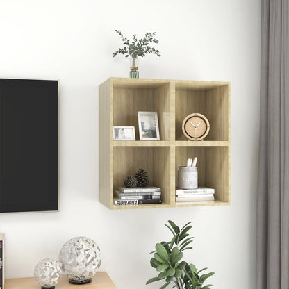 Wandkasten 37X37X37 Cm Bewerkt Hout Kleurig 4
