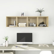 Wandkast 37x37x37 cm bewerkt hout