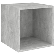 Wandkast 37x37x37 cm bewerkt hout betongrijs