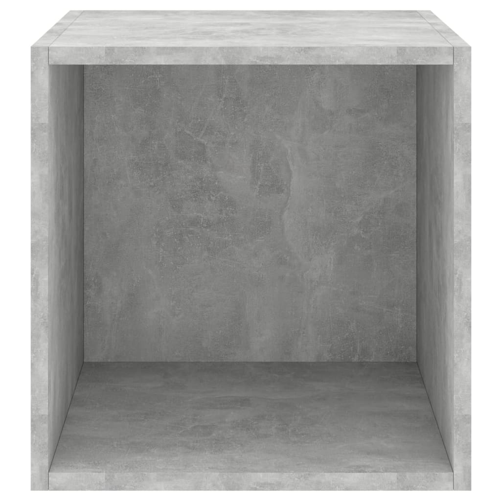 Wandkast 37x37x37 cm bewerkt hout betongrijs