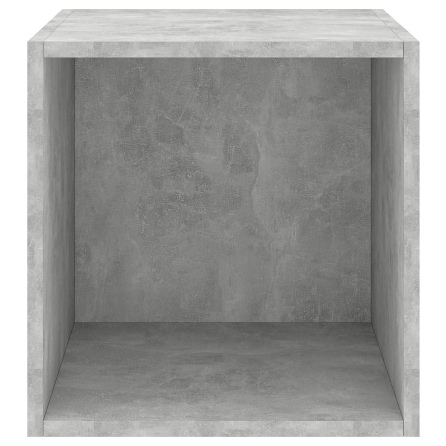 Wandkast 37x37x37 cm bewerkt hout betongrijs