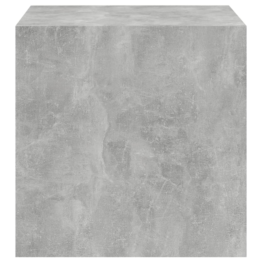 Wandkast 37x37x37 cm bewerkt hout betongrijs