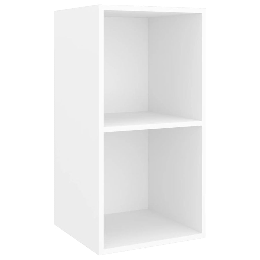 Tv-Wandmeubel Bewerkt Hout 37 x 37 x 72 cm Wit