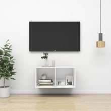 Tv-Wandmeubel Bewerkt Hout 37 x 37 x 72 cm Wit