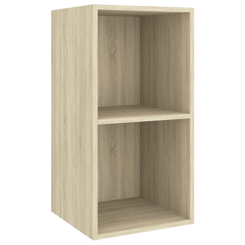 Tv-Wandmeubel Bewerkt Hout Kleurig 37 x 37 x 72 cm Sonoma eiken
