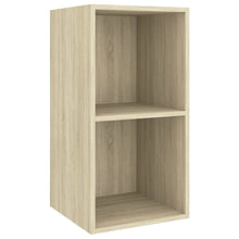 Tv-Wandmeubel Bewerkt Hout Kleurig 37 x 37 x 72 cm Sonoma eiken