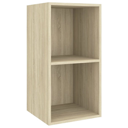 Tv-Wandmeubel Bewerkt Hout Kleurig 37 x 37 x 72 cm Sonoma eiken