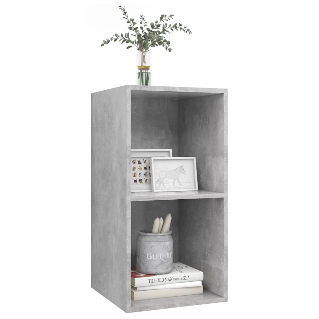 Tv-Wandmeubel Spaanplaat 37 x 37 x 72 cm Betongrijs