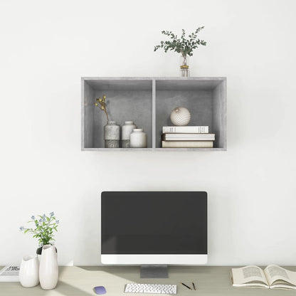 Tv-Wandmeubel Spaanplaat 37 x 37 x 72 cm Betongrijs