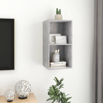 Tv-Wandmeubel Spaanplaat 37 x 37 x 72 cm Betongrijs