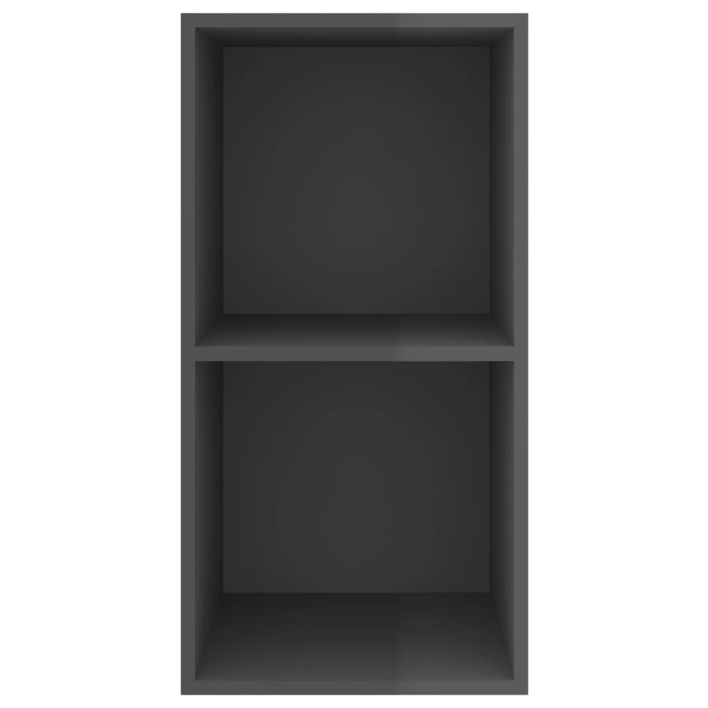 Tv-Wandmeubel Spaanplaat 37 x 37 x 72 cm Hoogglans grijs