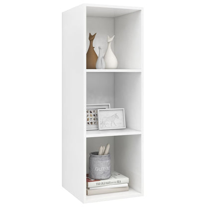 Tv-wandmeubel 37x37x107 cm bewerkt hout wit