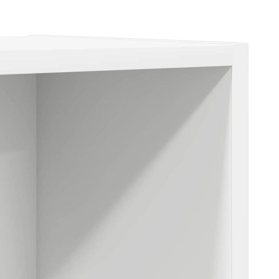 Tv-wandmeubel 37x37x107 cm bewerkt hout wit