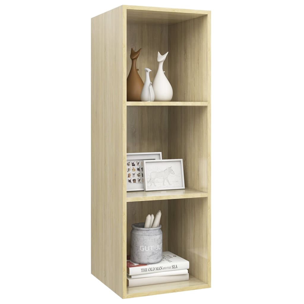 Tv-Wandmeubel Spaanplaat Kleurig 37 x 37 x 107 cm Sonoma eiken
