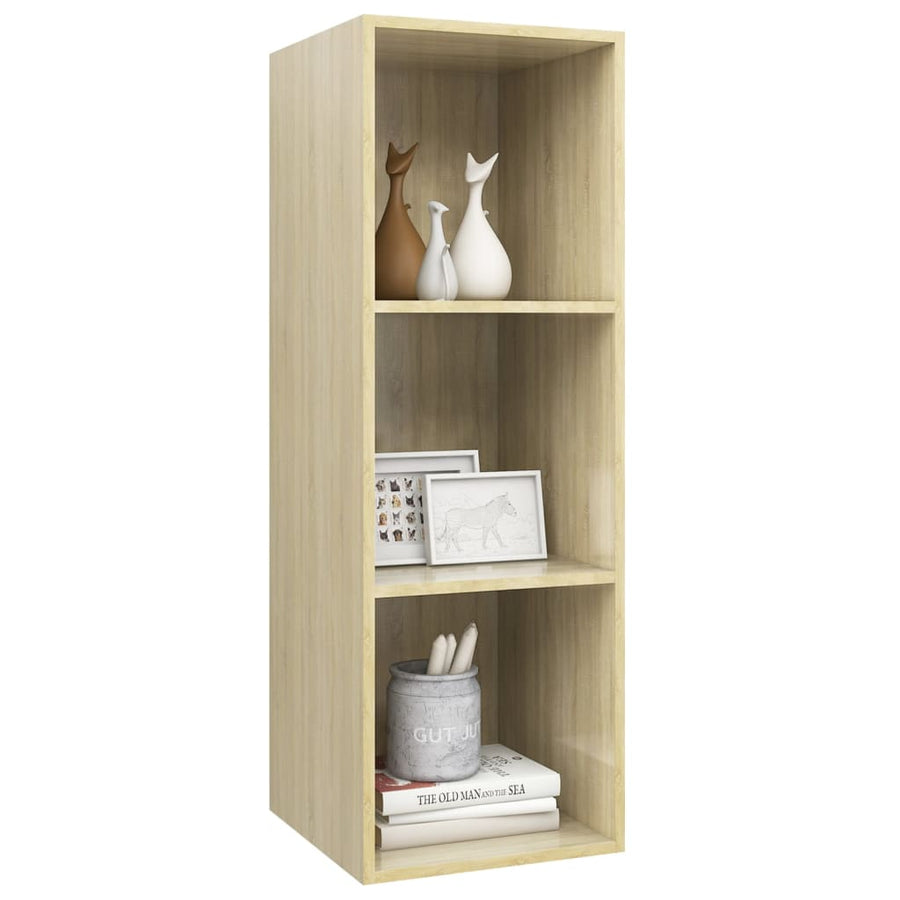 Tv-Wandmeubel Spaanplaat Kleurig 37 x 37 x 107 cm Sonoma eiken