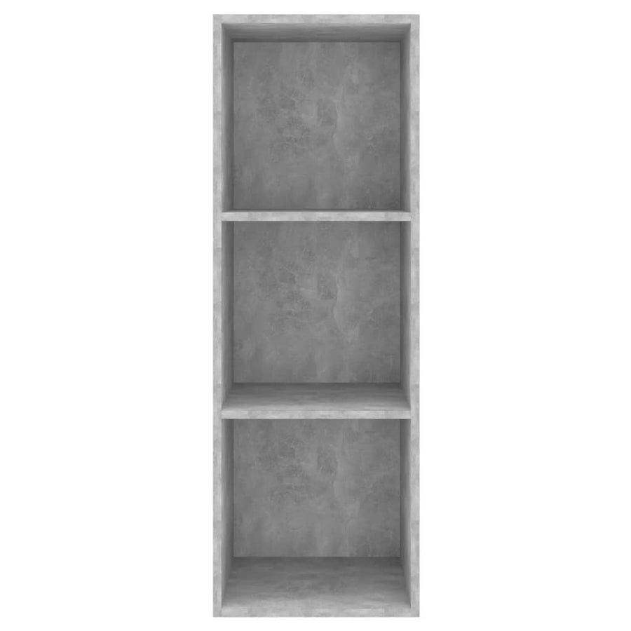 Tv-wandmeubel 37x37x107 cm bewerkt hout betongrijs