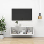 Tv-Wandmeubel Spaanplaat 37 x 37 x 107 cm Hoogglans wit