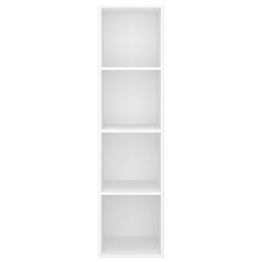 Tv-Wandmeubel 37X37X142,5 Cm Bewerkt Hout 37 x 37 x 142.5 cm Wit