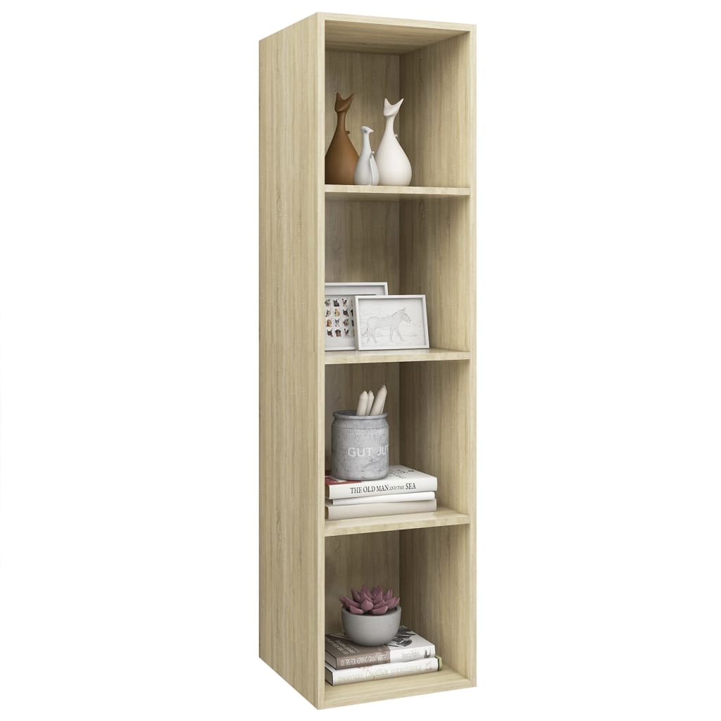 Tv-Wandmeubel 37X37X42,5 Cm Spaanplaat Kleurig 37 x 37 x 142.5 cm Sonoma eiken