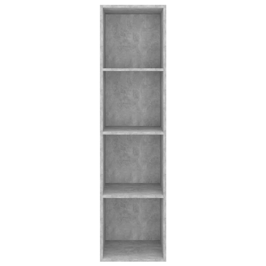 Tv-Wandmeubel 37X37X142,5 Cm Bewerkt Hout 37 x 37 x 142.5 cm Betongrijs