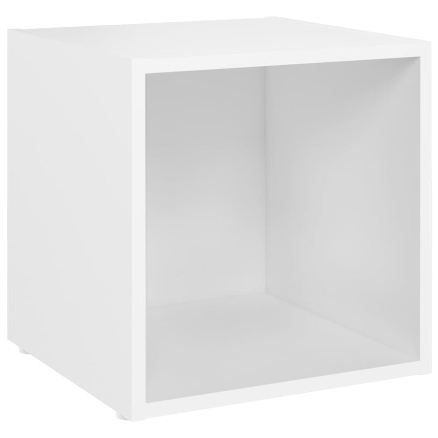 Tv-meubelen 2 st 37x35x37 cm bewerkt hout wit