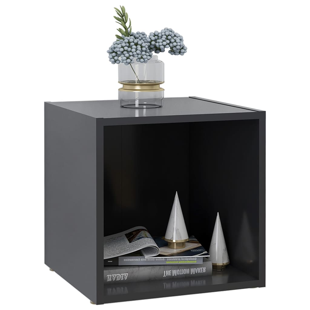 Tv-Meubelen 37X35X37 Cm Spaanplaat 2 Grijs