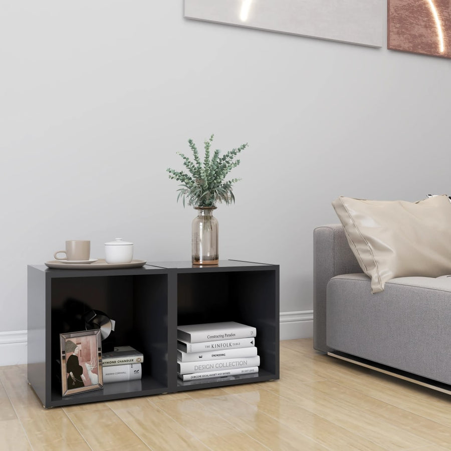 Tv-Meubelen 37X35X37 Cm Spaanplaat 2 Grijs