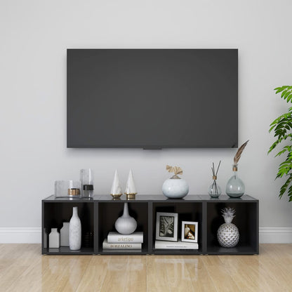 Tv-Meubelen 37X35X37 Cm Spaanplaat 2 Grijs