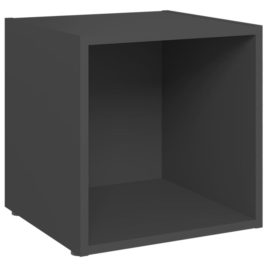 Tv-Meubelen 37X35X37 Cm Spaanplaat 4 Grijs