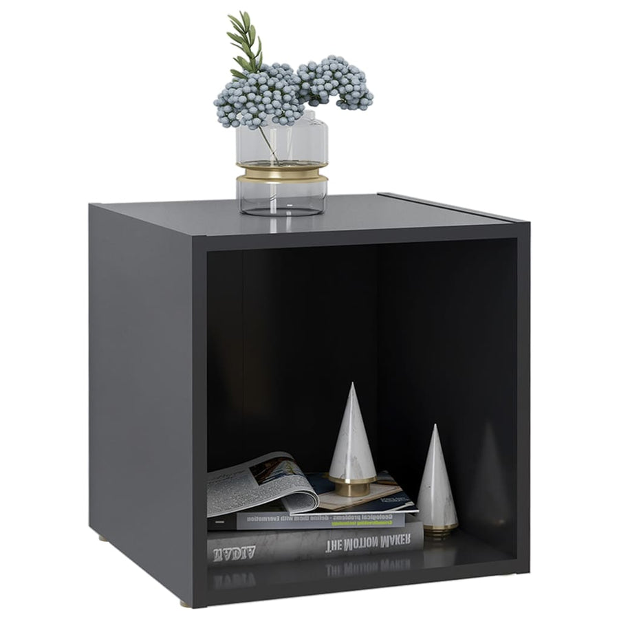 Tv-Meubelen 37X35X37 Cm Spaanplaat 4 Grijs