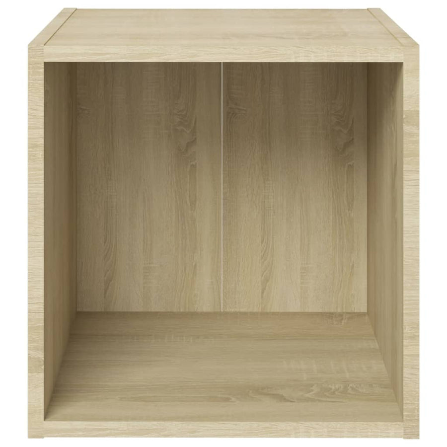 Tv-Meubel 37X35X37 Cm Spaanplaat Kleurig 1 Sonoma eiken