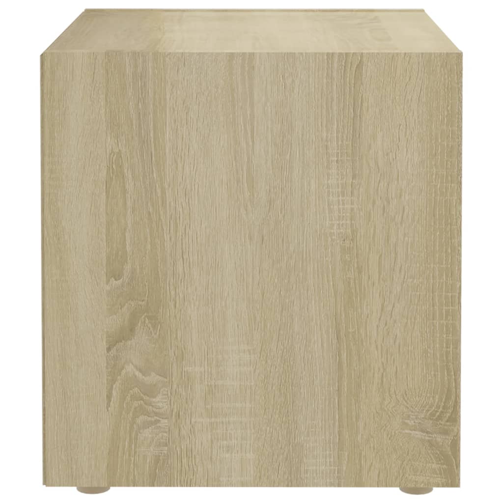 Tv-Meubel 37X35X37 Cm Spaanplaat Kleurig 1 Sonoma eiken