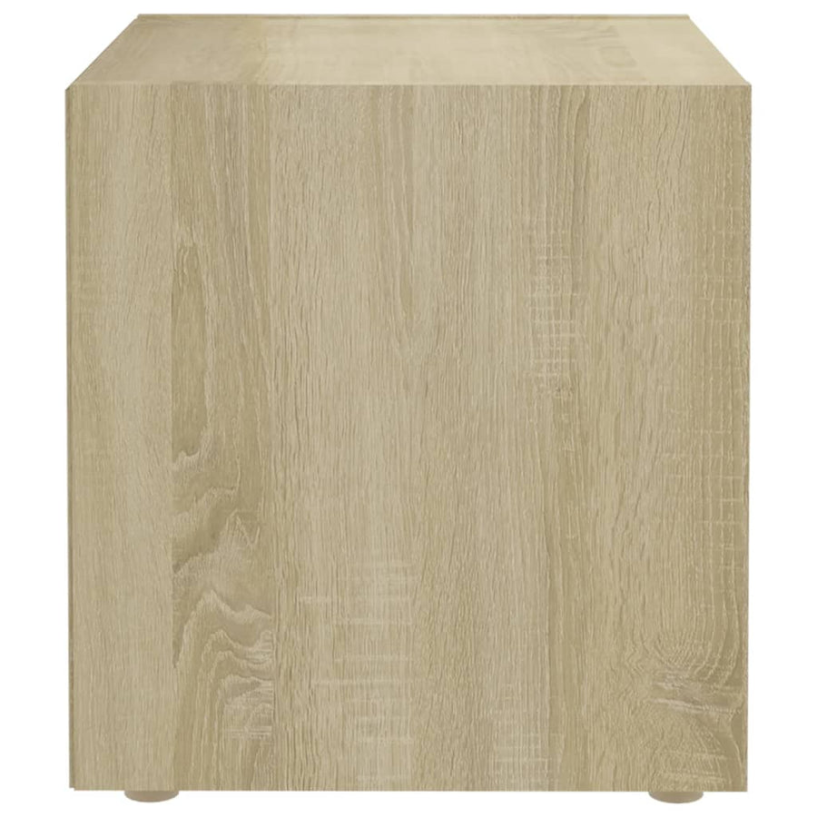Tv-Meubel 37X35X37 Cm Spaanplaat Kleurig 1 Sonoma eiken
