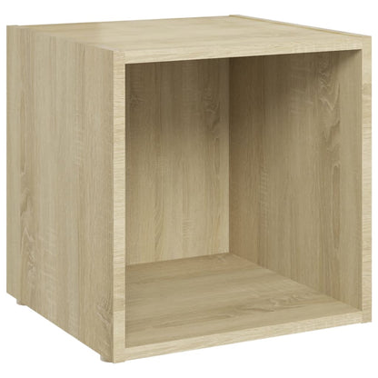 Tv-Meubelen 37X35X37 Cm Spaanplaat Kleurig 2 Sonoma eiken