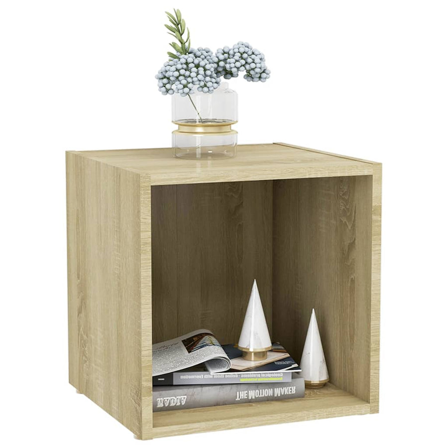 Tv-Meubelen 37X35X37 Cm Spaanplaat Kleurig 2 Sonoma eiken