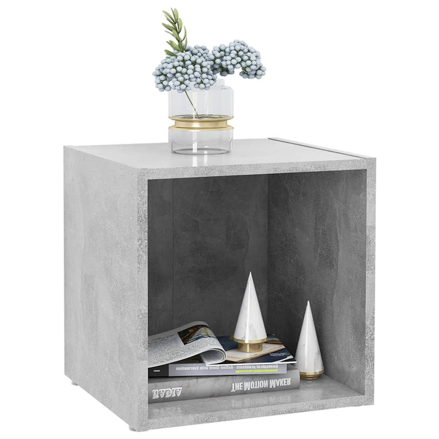 Tv-Meubelen 37X35X37 Cm Spaanplaat 4 Betongrijs