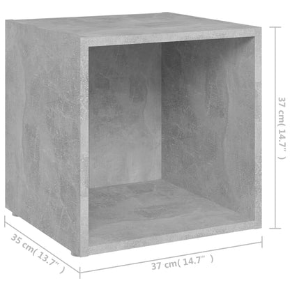 Tv-Meubelen 37X35X37 Cm Spaanplaat 4 Betongrijs