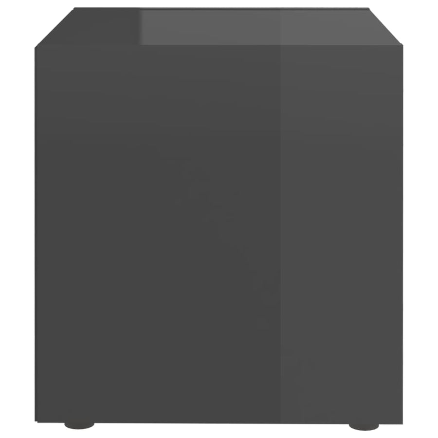 Tv-Meubelen 37X35X37 Cm Spaanplaat 4 Hoogglans grijs