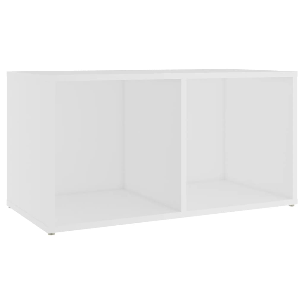 Tv-Meubel 72X35X36,5 Cm Bewerkt Hout Wit 72 cm 36.5 cm