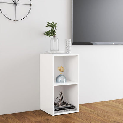 Tv-Meubel 72X35X36,5 Cm Bewerkt Hout Wit 72 cm 36.5 cm