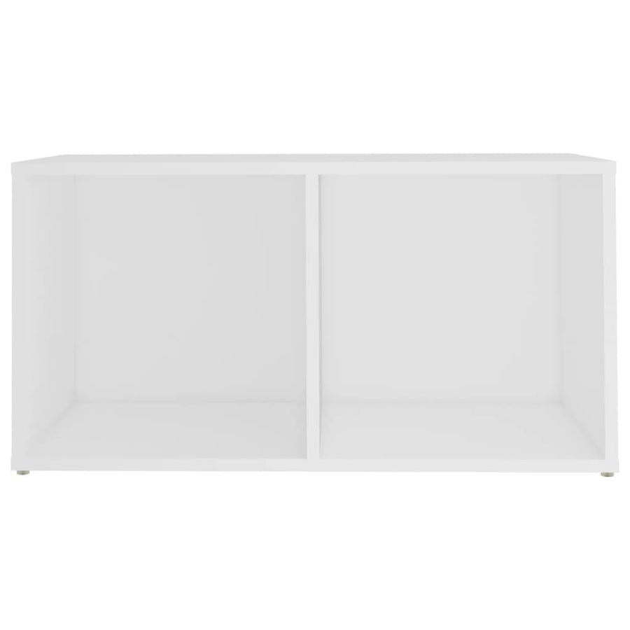 Tv-Meubel 72X35X36,5 Cm Bewerkt Hout Wit 72 cm 36.5 cm