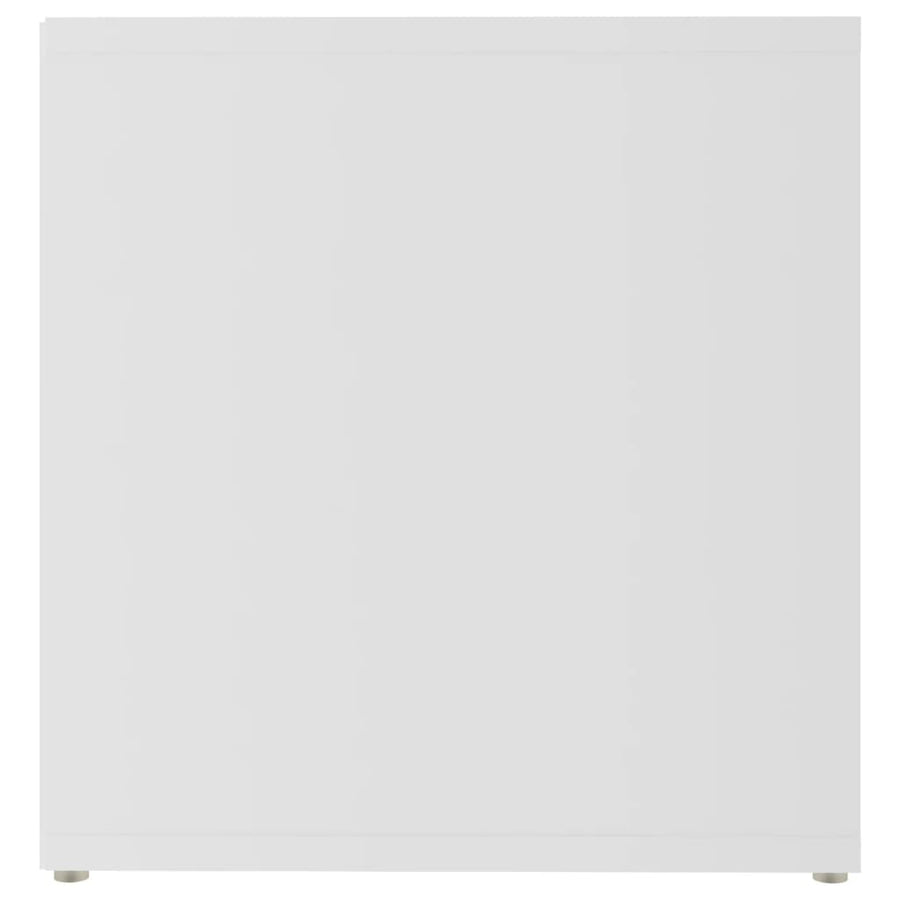 Tv-Meubel 72X35X36,5 Cm Bewerkt Hout Wit 72 cm 36.5 cm