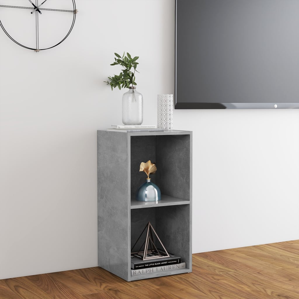 Tv-Meubel 72X35X36,5 Cm Spaanplaat 72 x 35 x 36.5 cm Betongrijs