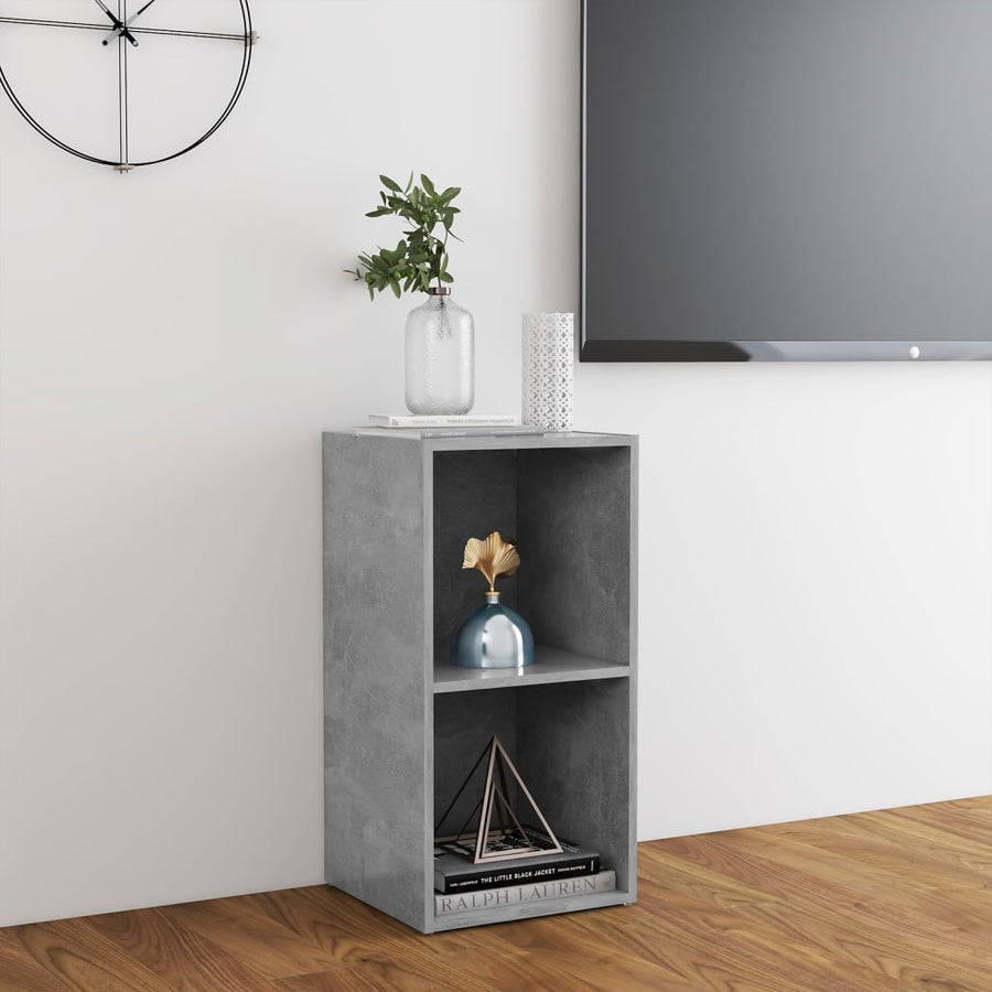Tv-Meubel 72X35X36,5 Cm Spaanplaat 72 x 35 x 36.5 cm Betongrijs