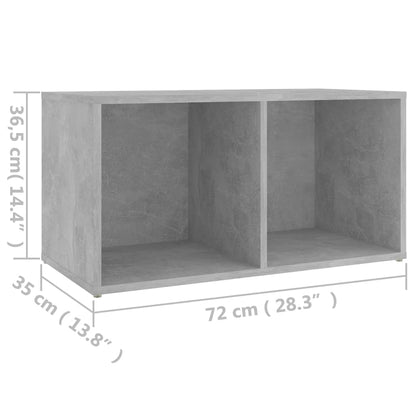 Tv-Meubel 72X35X36,5 Cm Spaanplaat 72 x 35 x 36.5 cm Betongrijs
