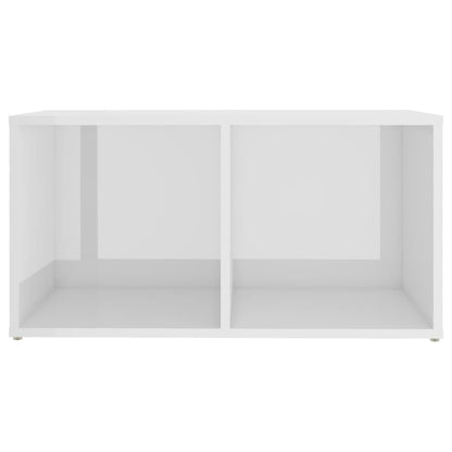 Tv-meubel 72x35x36,5 cm bewerkt hout hoogglans wit