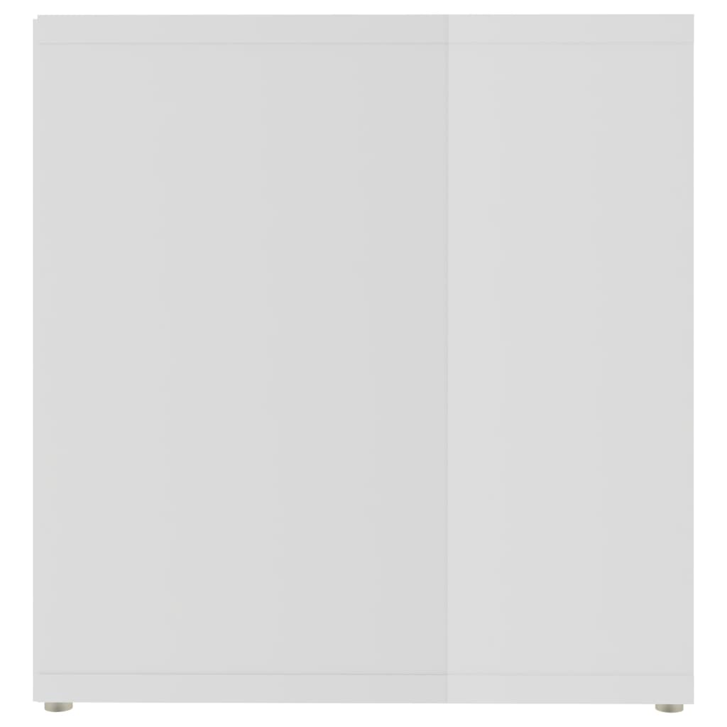 Tv-meubel 72x35x36,5 cm bewerkt hout hoogglans wit