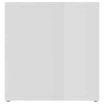 Tv-meubel 72x35x36,5 cm bewerkt hout hoogglans wit